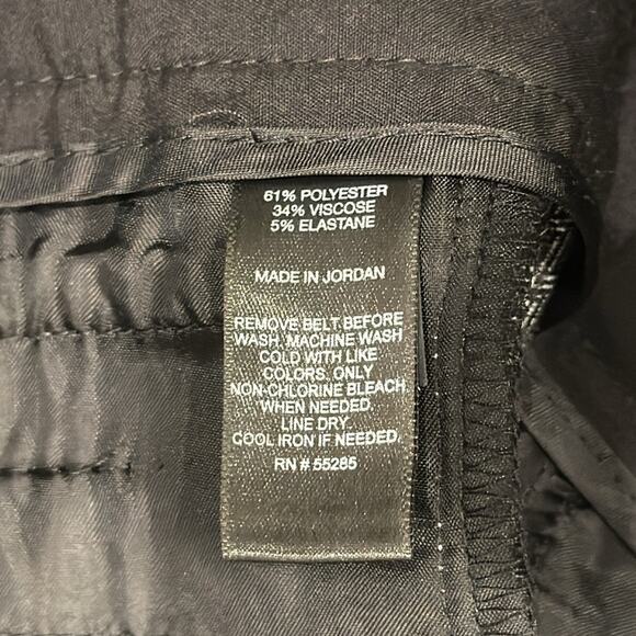 Express Editor High Rise Bootcut Trouser Pants Gray Chevron Size 8 - Picture 8 of 10